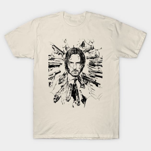 John Wick - Premium T-Shirt by MushroomSkull Art